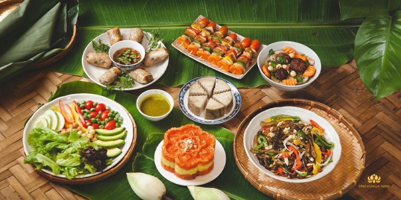 Mâm cúng mùng 3 Tết chay