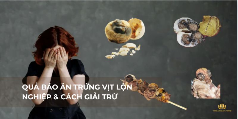 Quả báo ăn trứng vịt lộn và cách giải nghiệp